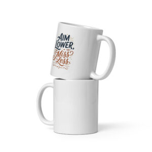 White glossy mug